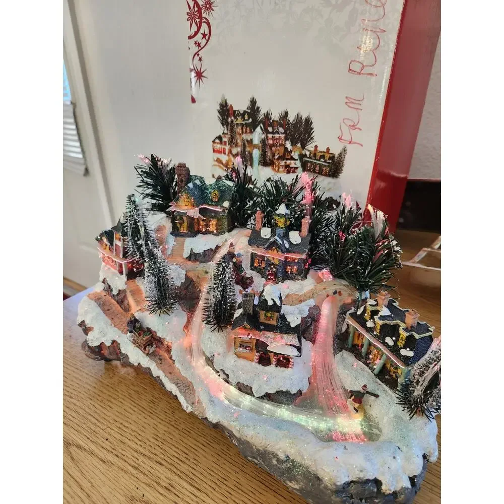 2006 Fiber Optic Christmas Village From Target Tested Works With Box